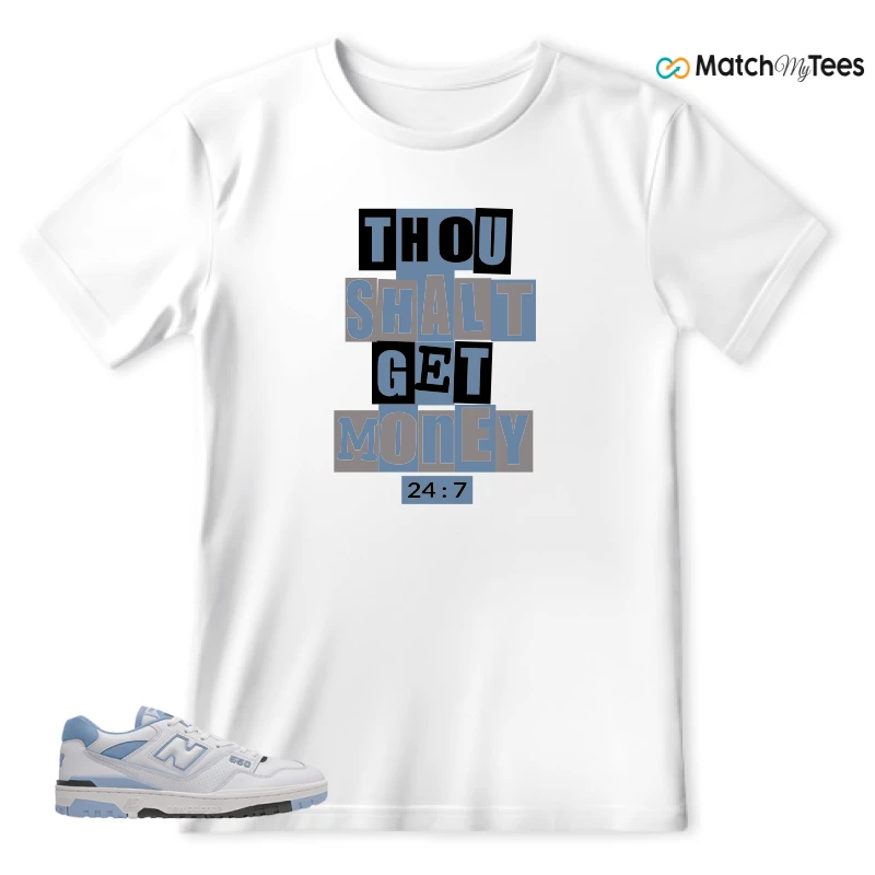 NEW BALANCE 550 CAROLINA BLUE SNEAKER Matching Tees t-shirt