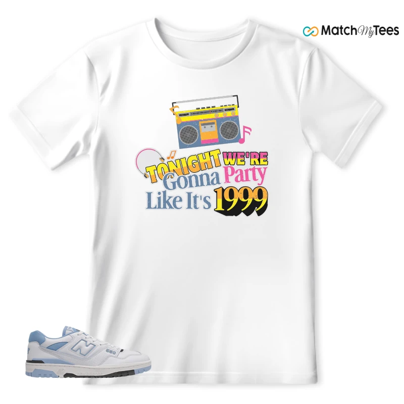 NEW BALANCE 550 CAROLINA BLUE SNEAKER Matching Tees t-shirt