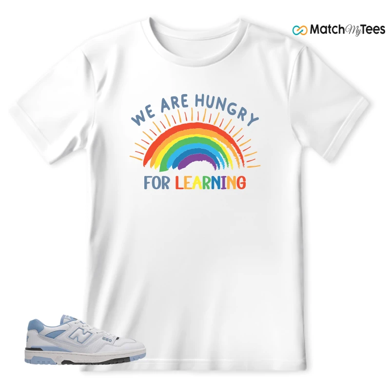 NEW BALANCE 550 CAROLINA BLUE SNEAKER Matching Tees t-shirt