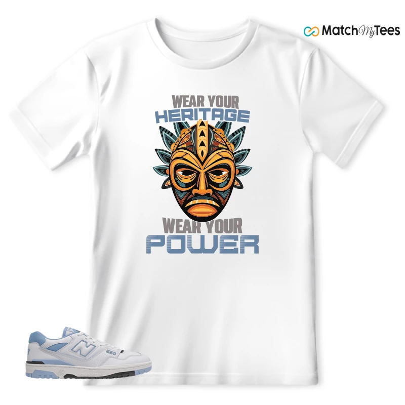 NEW BALANCE 550 CAROLINA BLUE SNEAKER Matching Tees t-shirt