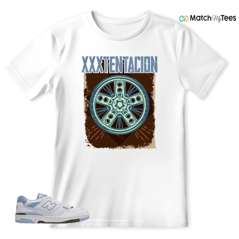 NEW BALANCE 550 CAROLINA BLUE SNEAKER Matching Tees t-shirt