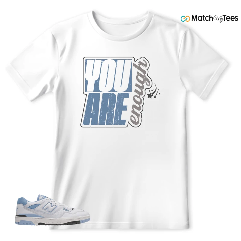 NEW BALANCE 550 CAROLINA BLUE SNEAKER Matching Tees t-shirt