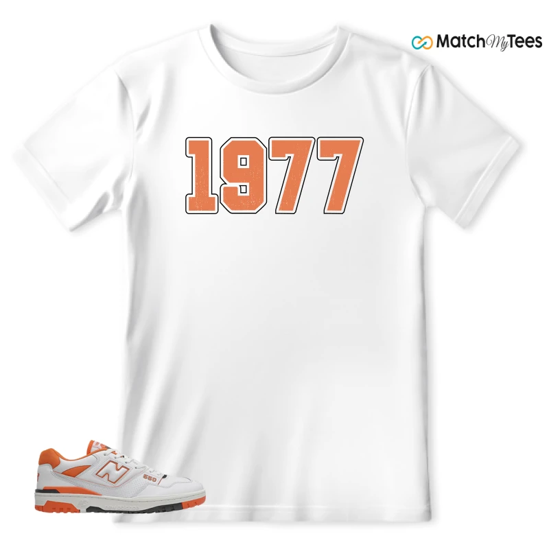 NEW BALANCE 550 IN BURNT ORANGE SNEAKER Matching Tees t-shirt