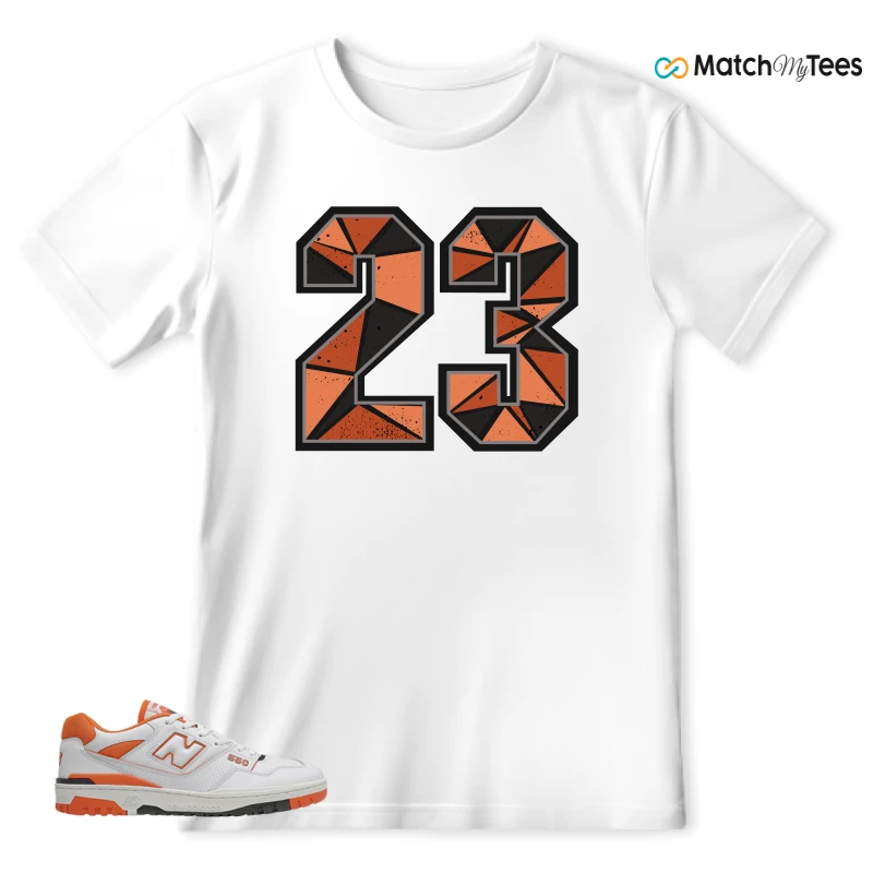 NEW BALANCE 550 IN BURNT ORANGE SNEAKER Matching Tees t-shirt