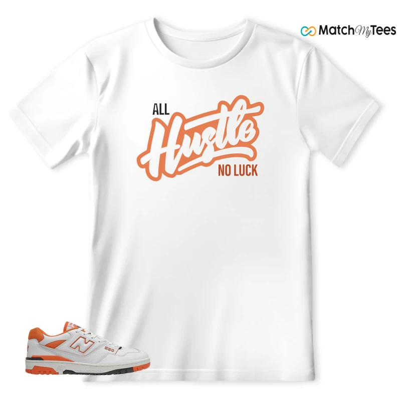 NEW BALANCE 550 IN BURNT ORANGE SNEAKER Matching Tees t-shirt