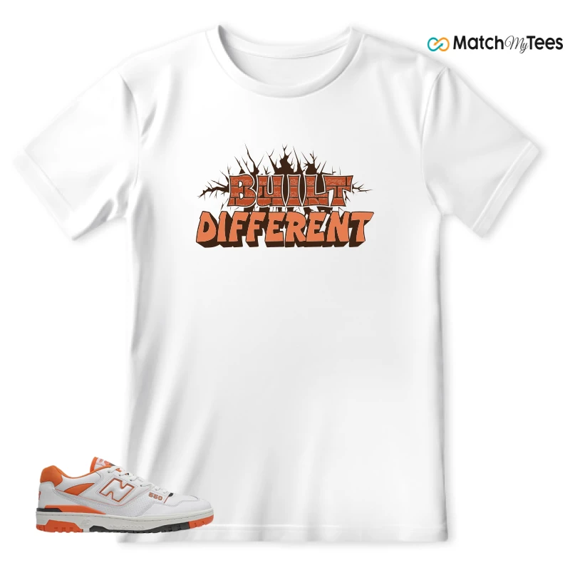 NEW BALANCE 550 IN BURNT ORANGE SNEAKER Matching Tees T-shirt for Men