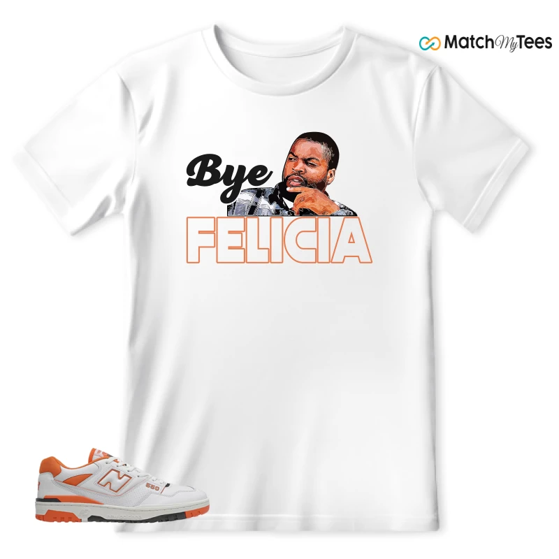 NEW BALANCE 550 IN BURNT ORANGE SNEAKER Matching Tees t-shirt