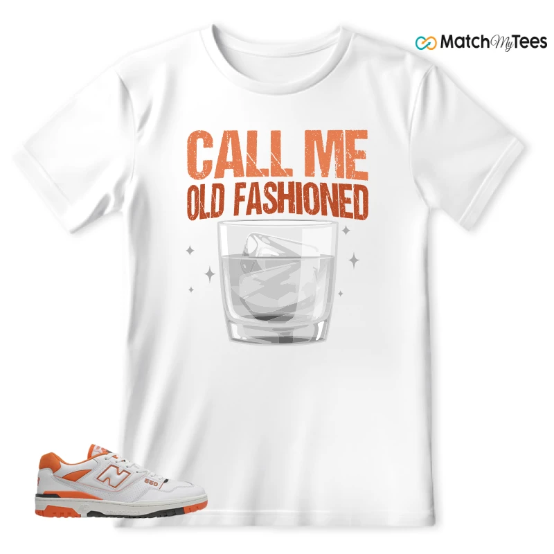 NEW BALANCE 550 IN BURNT ORANGE SNEAKER Matching Tees t-shirt