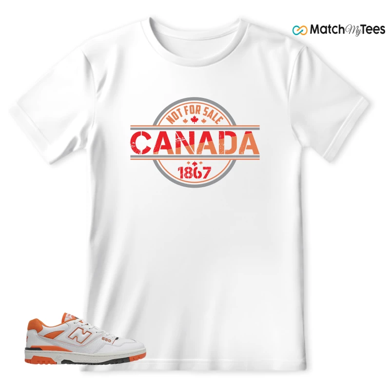 NEW BALANCE 550 IN BURNT ORANGE SNEAKER Matching Tees t-shirt