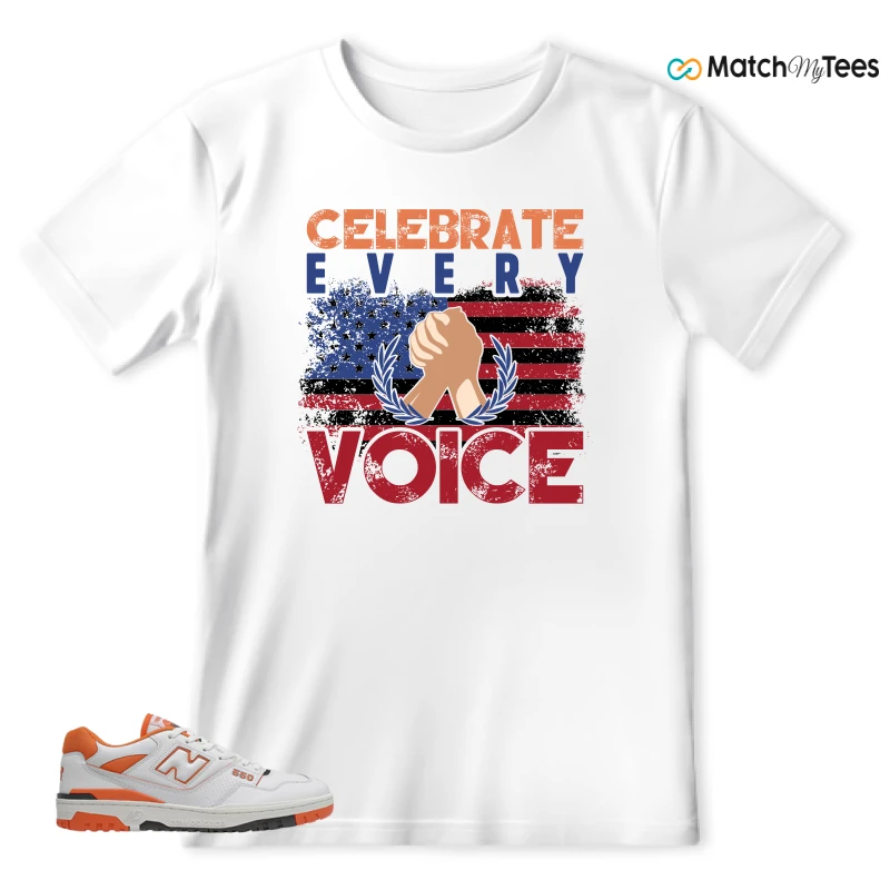 NEW BALANCE 550 IN BURNT ORANGE SNEAKER Matching Tees t-shirt