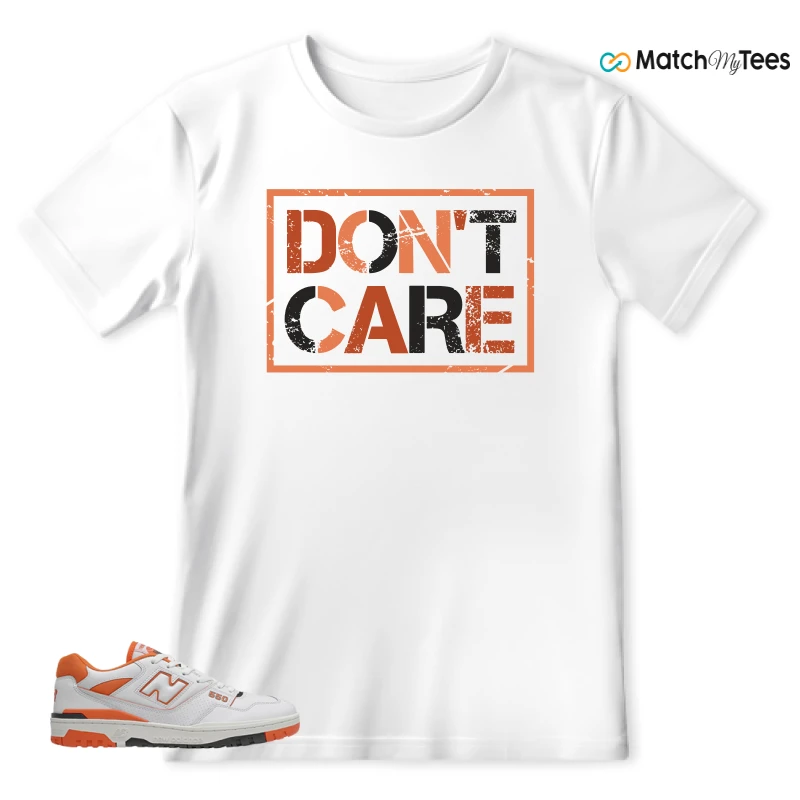 NEW BALANCE 550 IN BURNT ORANGE SNEAKER Matching Tees t-shirt
