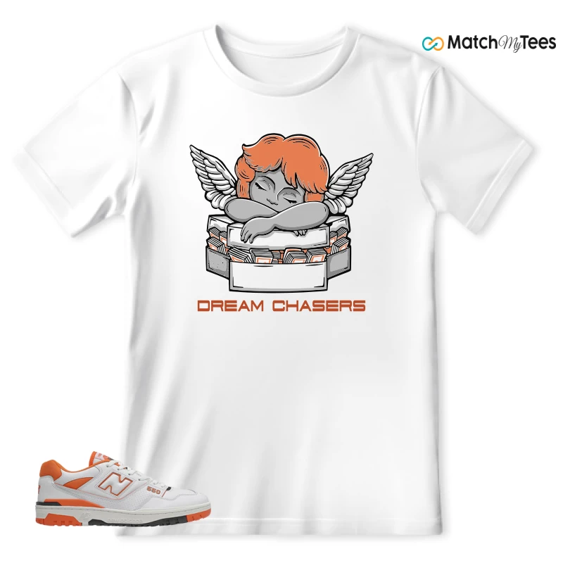 NEW BALANCE 550 IN BURNT ORANGE SNEAKER Matching Tees T-shirt for Men