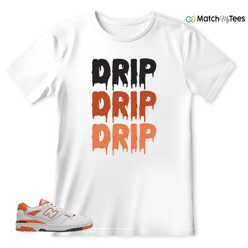 NEW BALANCE 550 IN BURNT ORANGE SNEAKER Matching Tees T-shirt for Men
