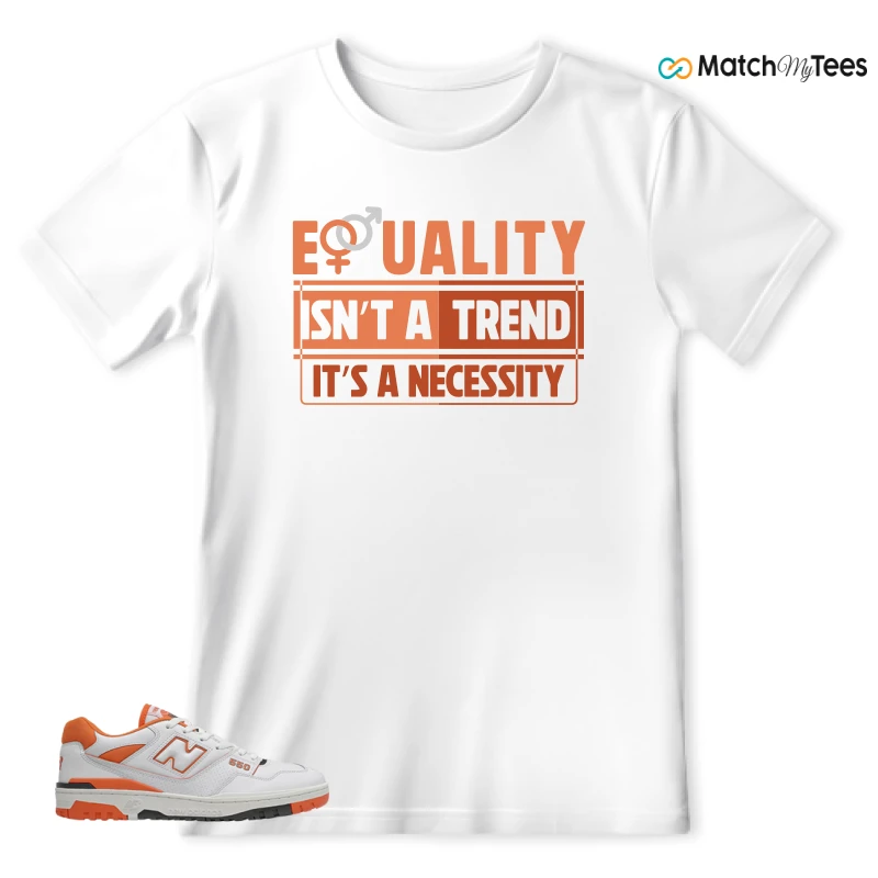 NEW BALANCE 550 IN BURNT ORANGE SNEAKER Matching Tees t-shirt