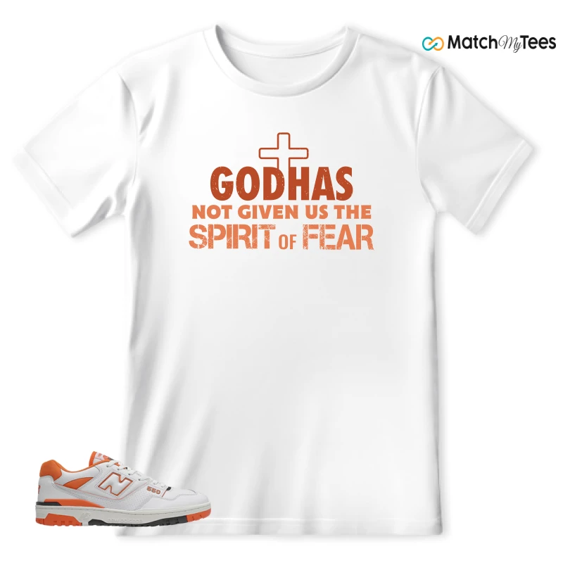 NEW BALANCE 550 IN BURNT ORANGE SNEAKER Matching Tees t-shirt