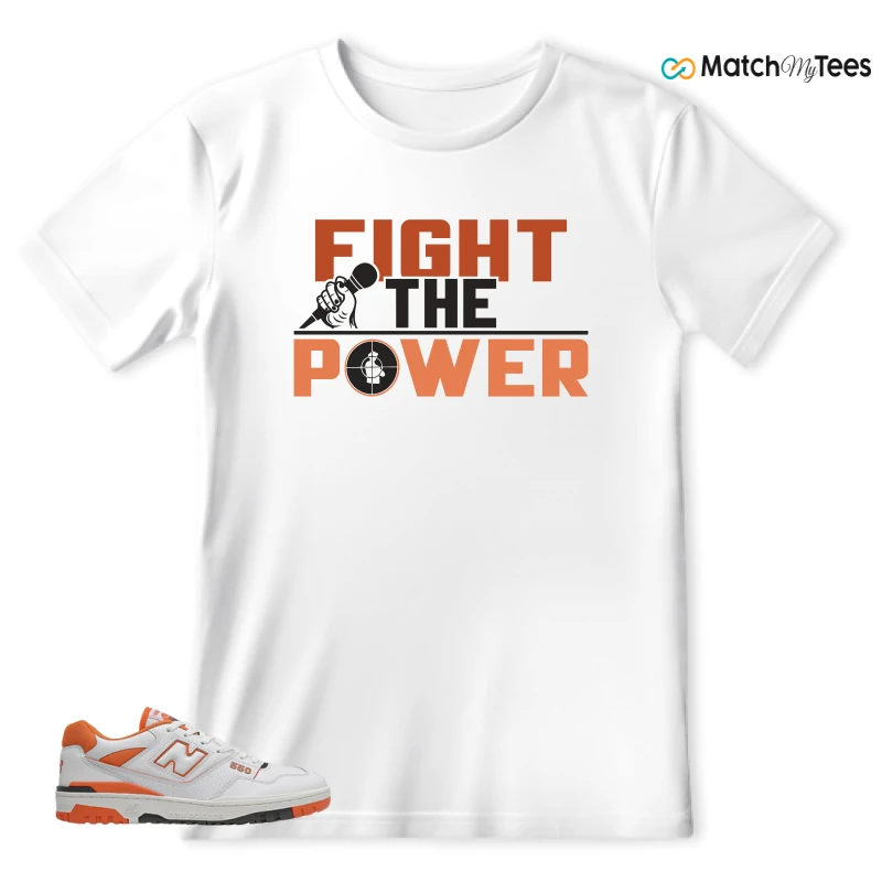 NEW BALANCE 550 IN BURNT ORANGE SNEAKER Matching Tees t-shirt