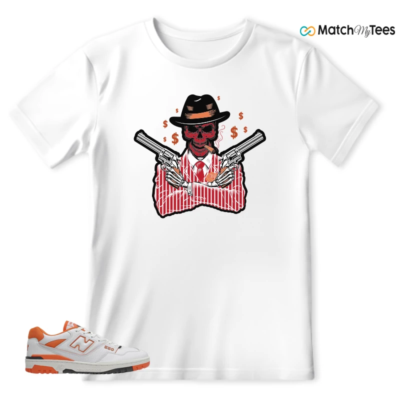 NEW BALANCE 550 IN BURNT ORANGE SNEAKER Matching Tees t-shirt