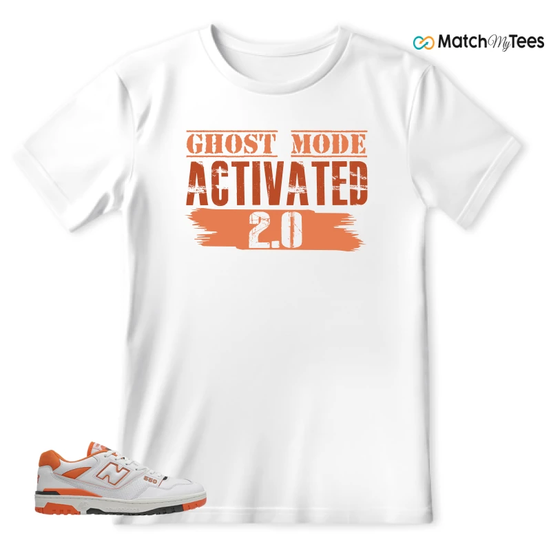 NEW BALANCE 550 IN BURNT ORANGE SNEAKER Matching Tees T-shirt for Men
