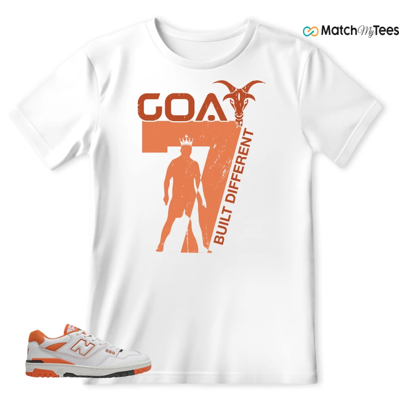 NEW BALANCE 550 IN BURNT ORANGE SNEAKER Matching Tees t-shirt