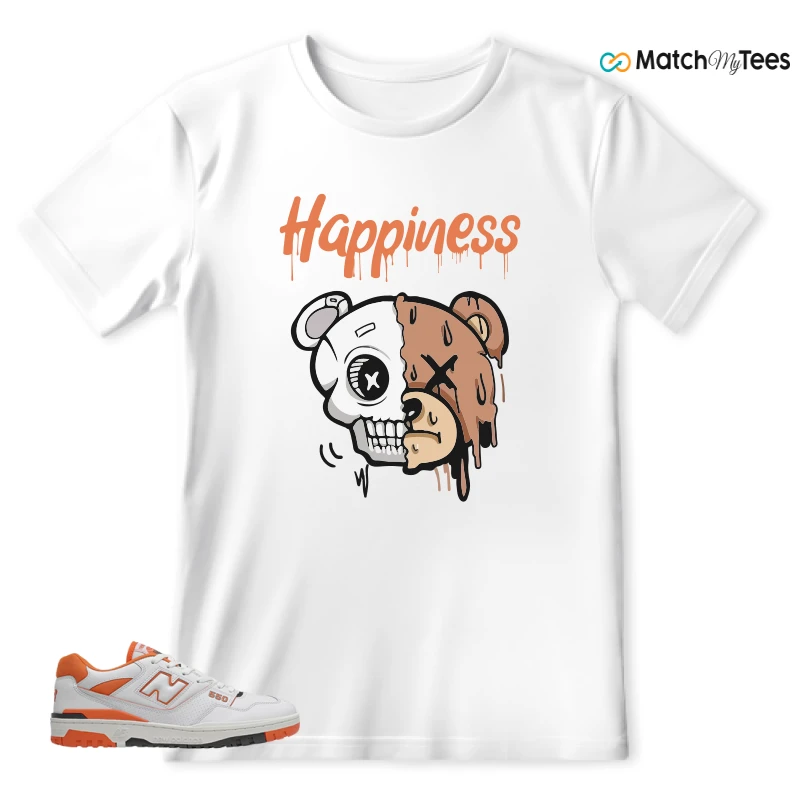 NEW BALANCE 550 IN BURNT ORANGE SNEAKER Matching Tees t-shirt