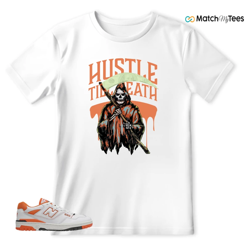 NEW BALANCE 550 IN BURNT ORANGE SNEAKER Matching Tees t-shirt