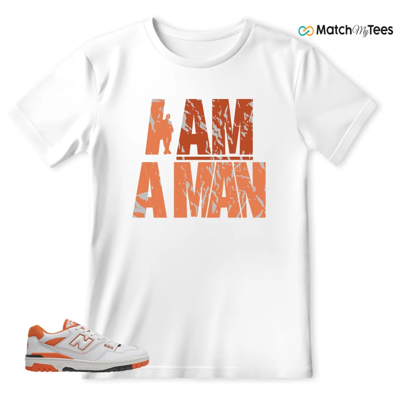 NEW BALANCE 550 IN BURNT ORANGE SNEAKER Matching Tees t-shirt
