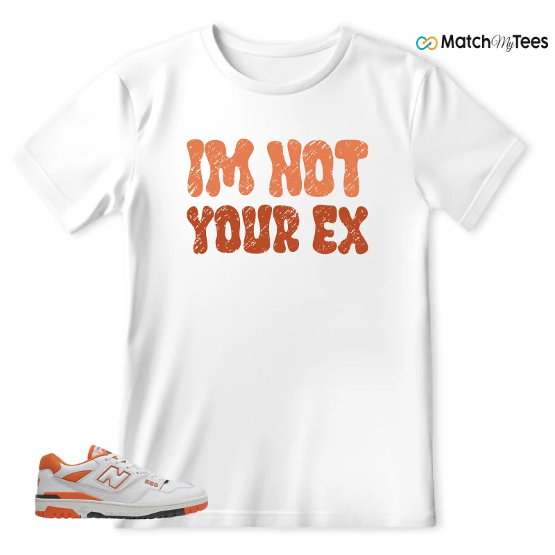 NEW BALANCE 550 IN BURNT ORANGE SNEAKER Matching Tees t-shirt