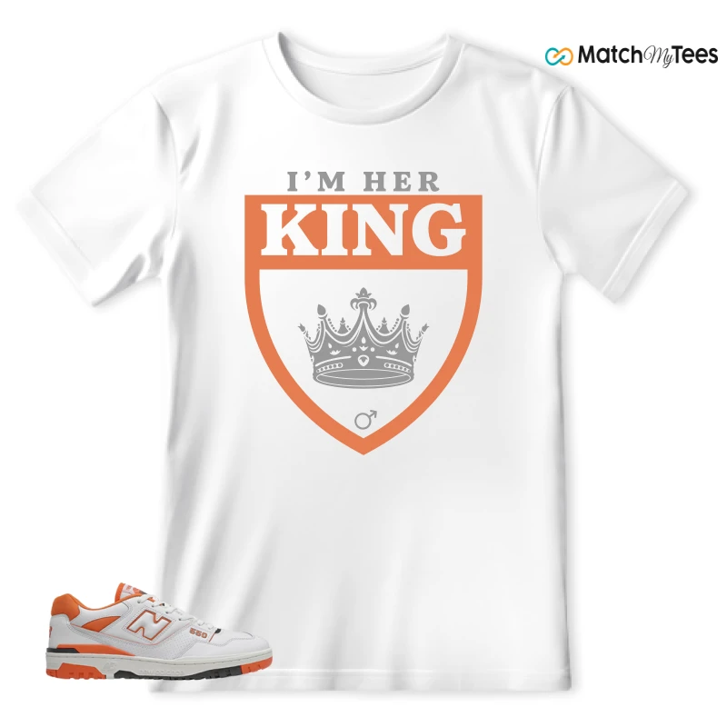 NEW BALANCE 550 IN BURNT ORANGE SNEAKER Matching Tees t-shirt