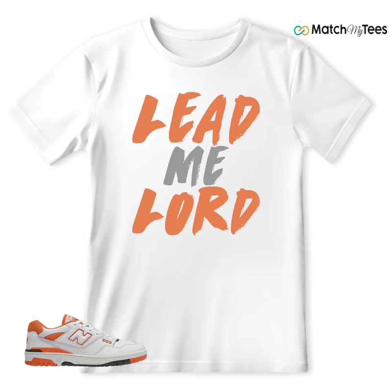 NEW BALANCE 550 IN BURNT ORANGE SNEAKER Matching Tees t-shirt
