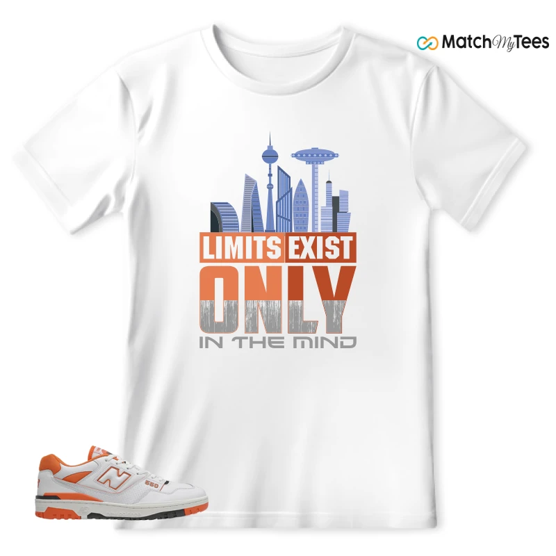 NEW BALANCE 550 IN BURNT ORANGE SNEAKER Matching Tees t-shirt
