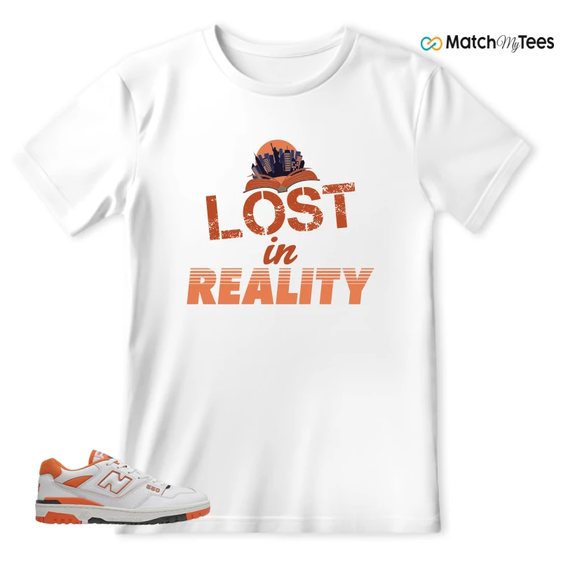 NEW BALANCE 550 IN BURNT ORANGE SNEAKER Matching Tees t-shirt