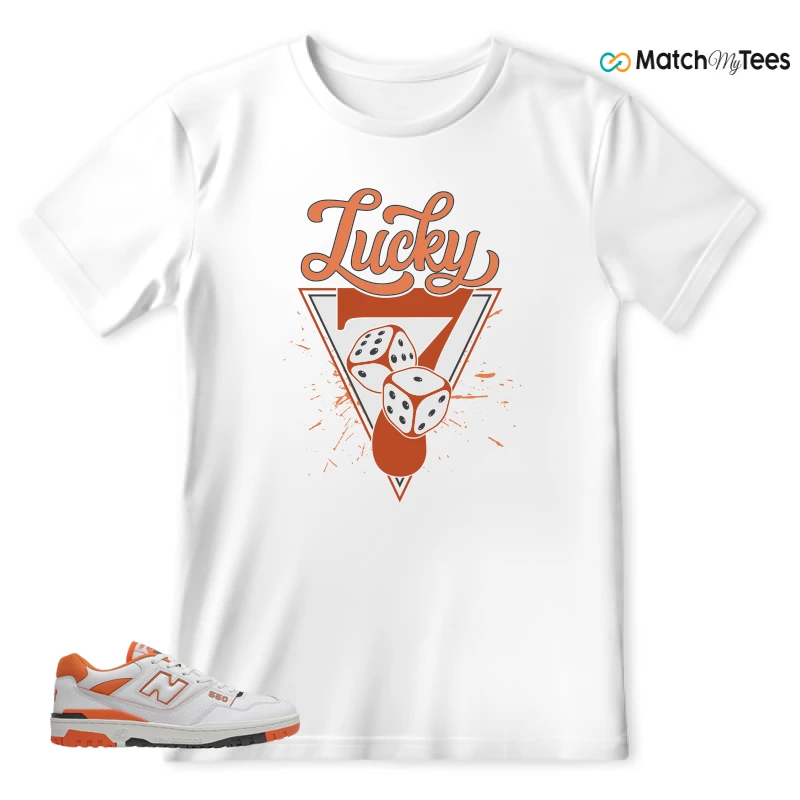 NEW BALANCE 550 IN BURNT ORANGE SNEAKER Matching Tees t-shirt