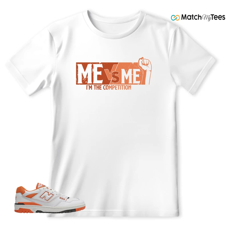 NEW BALANCE 550 IN BURNT ORANGE SNEAKER Matching Tees t-shirt