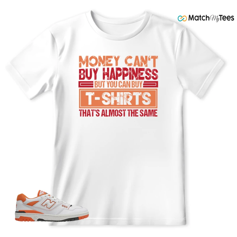 NEW BALANCE 550 IN BURNT ORANGE SNEAKER Matching Tees t-shirt