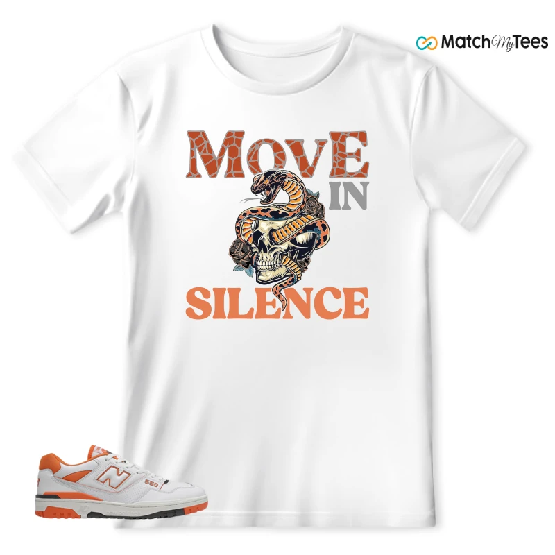 NEW BALANCE 550 IN BURNT ORANGE SNEAKER Matching Tees T-shirt for Men