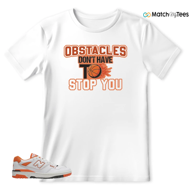 NEW BALANCE 550 IN BURNT ORANGE SNEAKER Matching Tees t-shirt