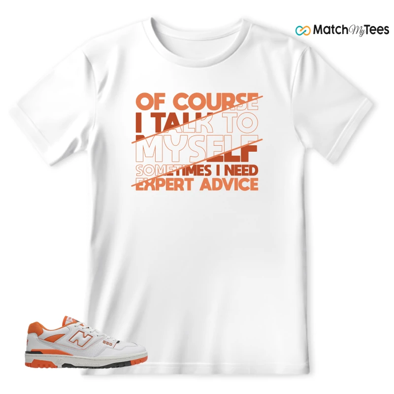 NEW BALANCE 550 IN BURNT ORANGE SNEAKER Matching Tees t-shirt