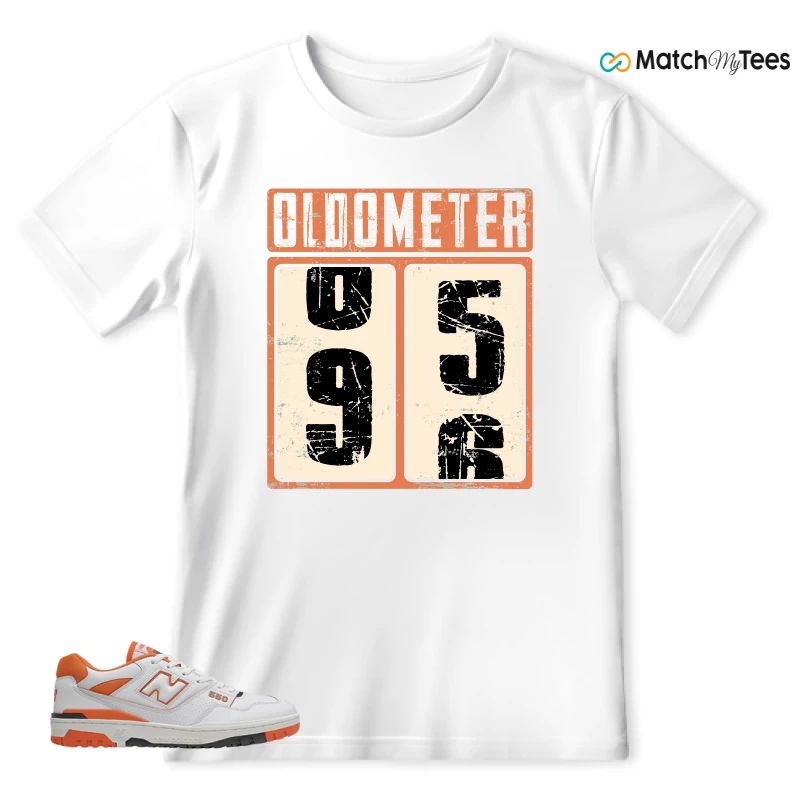 NEW BALANCE 550 IN BURNT ORANGE SNEAKER Matching Tees t-shirt