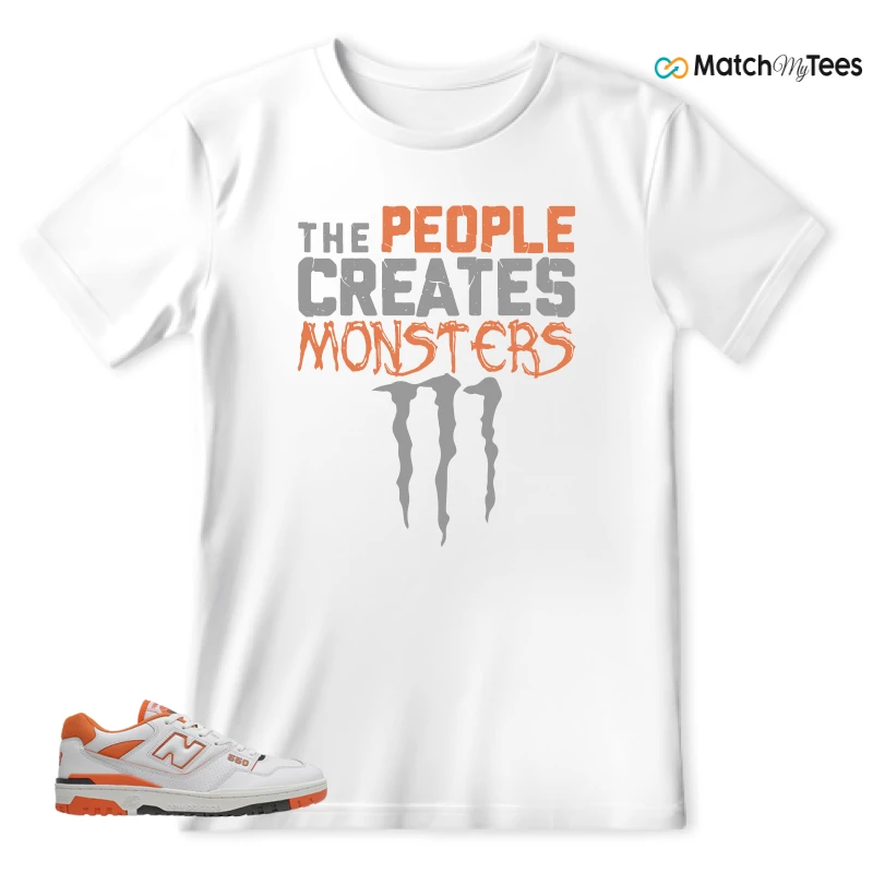 NEW BALANCE 550 IN BURNT ORANGE SNEAKER Matching Tees t-shirt