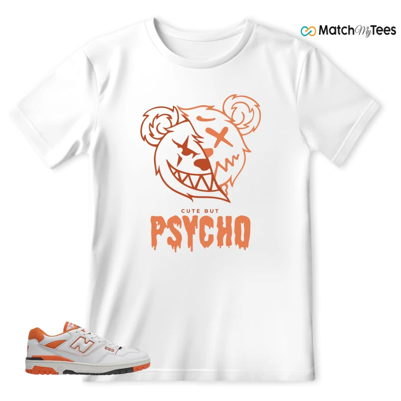NEW BALANCE 550 IN BURNT ORANGE SNEAKER Matching Tees t-shirt