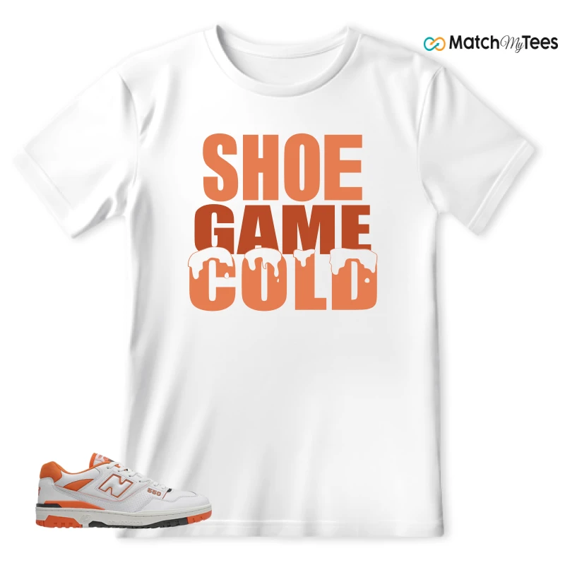 NEW BALANCE 550 IN BURNT ORANGE SNEAKER Matching Tees t-shirt