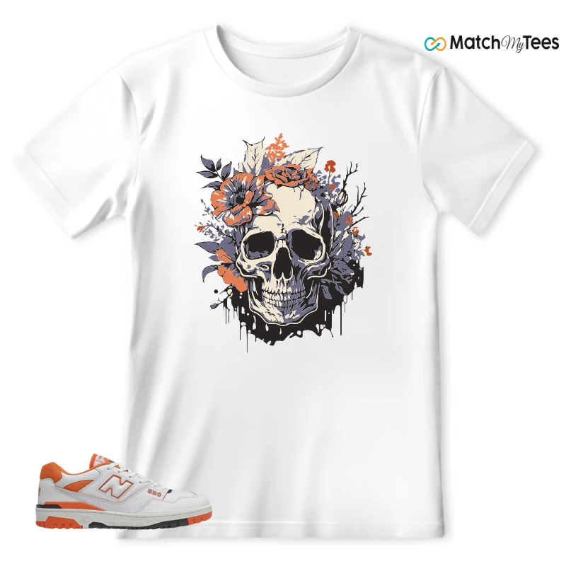 NEW BALANCE 550 IN BURNT ORANGE SNEAKER Matching Tees t-shirt