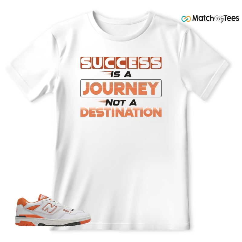 NEW BALANCE 550 IN BURNT ORANGE SNEAKER Matching Tees t-shirt
