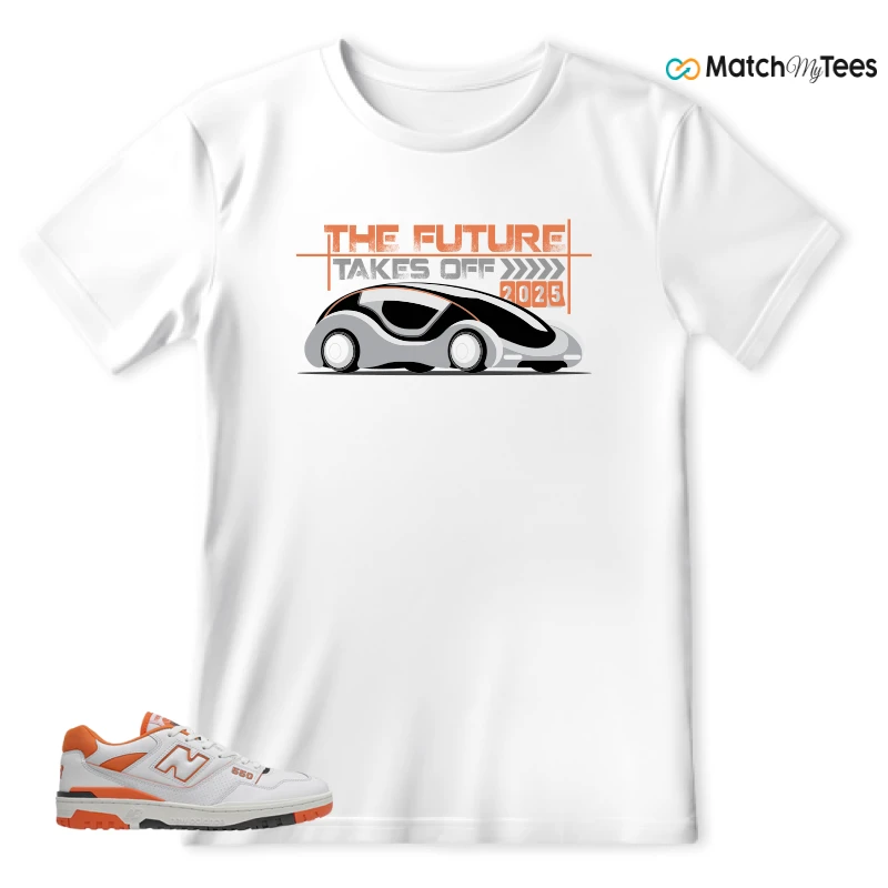 NEW BALANCE 550 IN BURNT ORANGE SNEAKER Matching Tees t-shirt