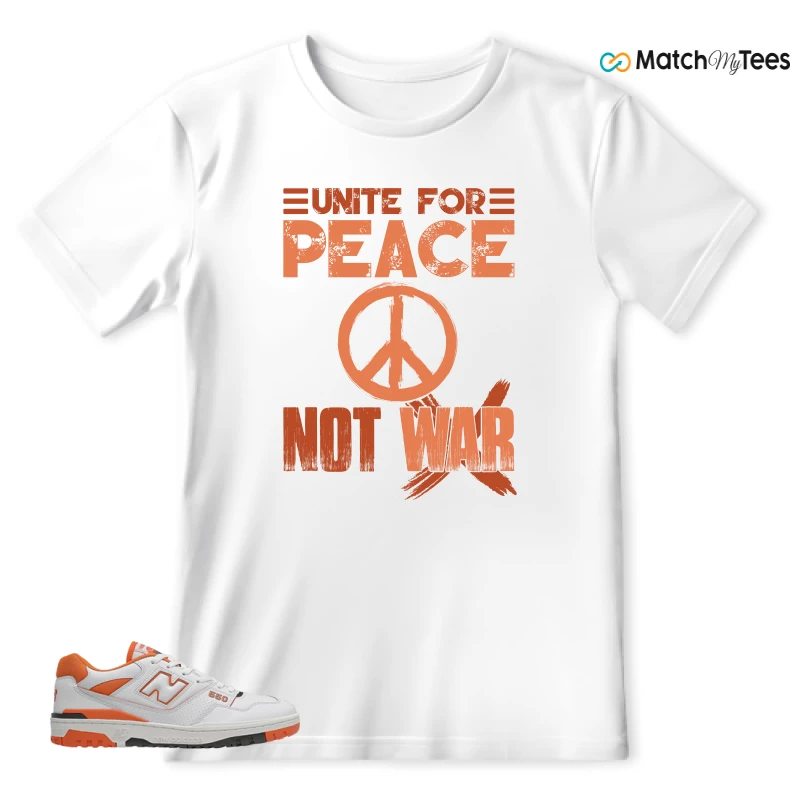 NEW BALANCE 550 IN BURNT ORANGE SNEAKER Matching Tees t-shirt