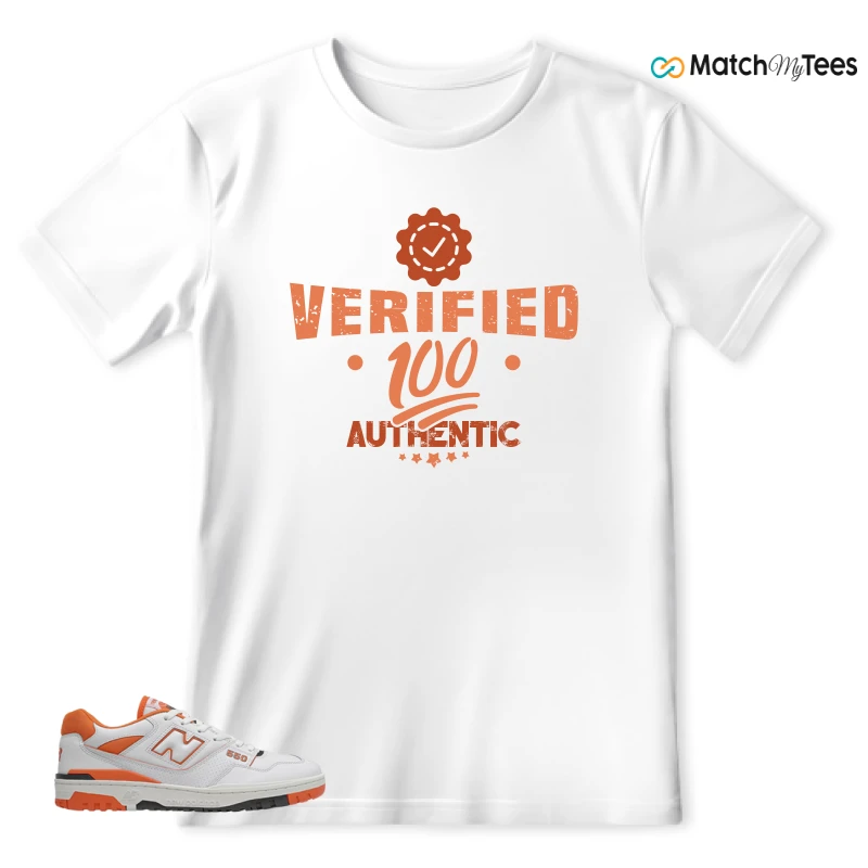 NEW BALANCE 550 IN BURNT ORANGE SNEAKER Matching Tees T-shirt for Men