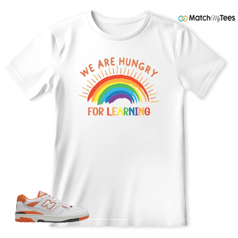 NEW BALANCE 550 IN BURNT ORANGE SNEAKER Matching Tees t-shirt