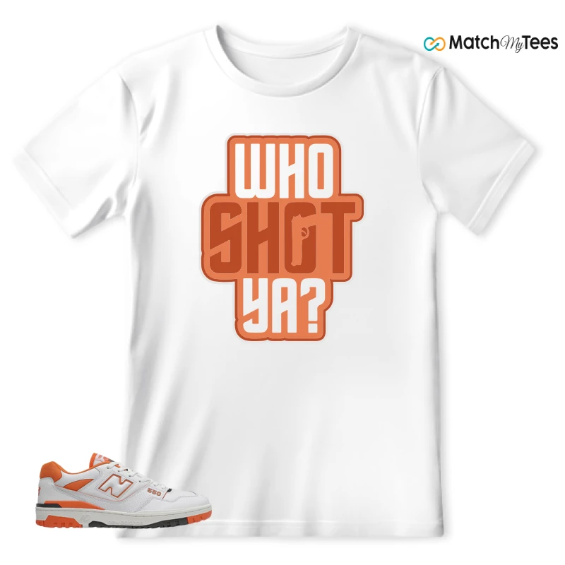 NEW BALANCE 550 IN BURNT ORANGE SNEAKER Matching Tees T-shirt for Men