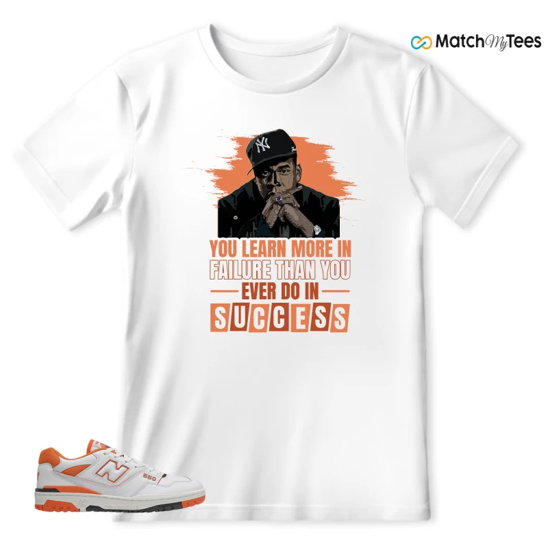 NEW BALANCE 550 IN BURNT ORANGE SNEAKER Matching Tees t-shirt