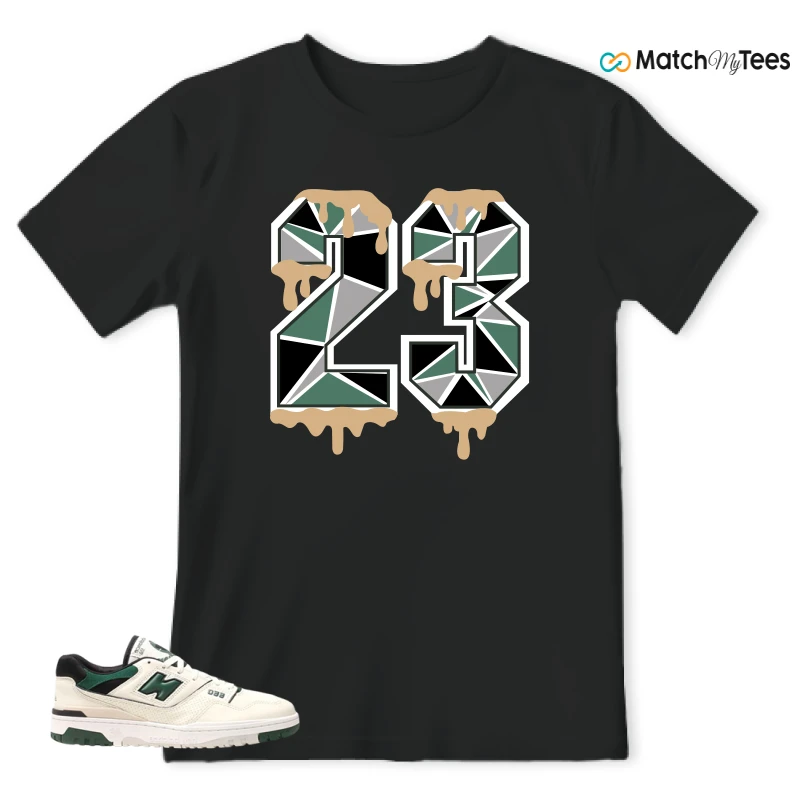 NEW BALANCE 550 SEA SALT PINE GREEN SNEAKER Matching Tees t-shirt
